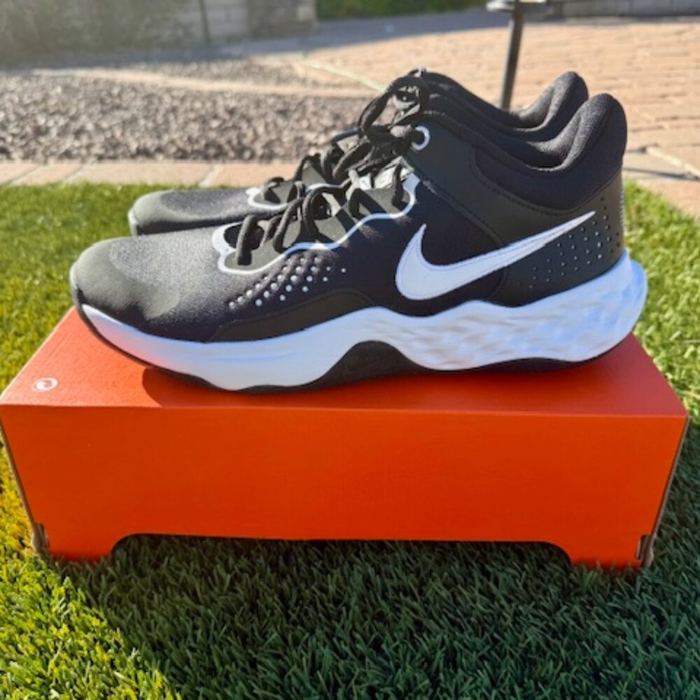 Nike Fly By Mid 3 Basketball Shoes Men's Size 12 Black White DD9311-003 NEW